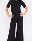 PONTE KNIT WIDE LEG