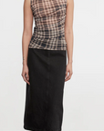 PLAID MESH TWIST