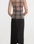 PLAID MESH TWIST