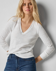 SELF TRIM V-NECK