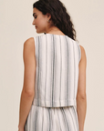 SLEEVELESS BUTTON FRONT