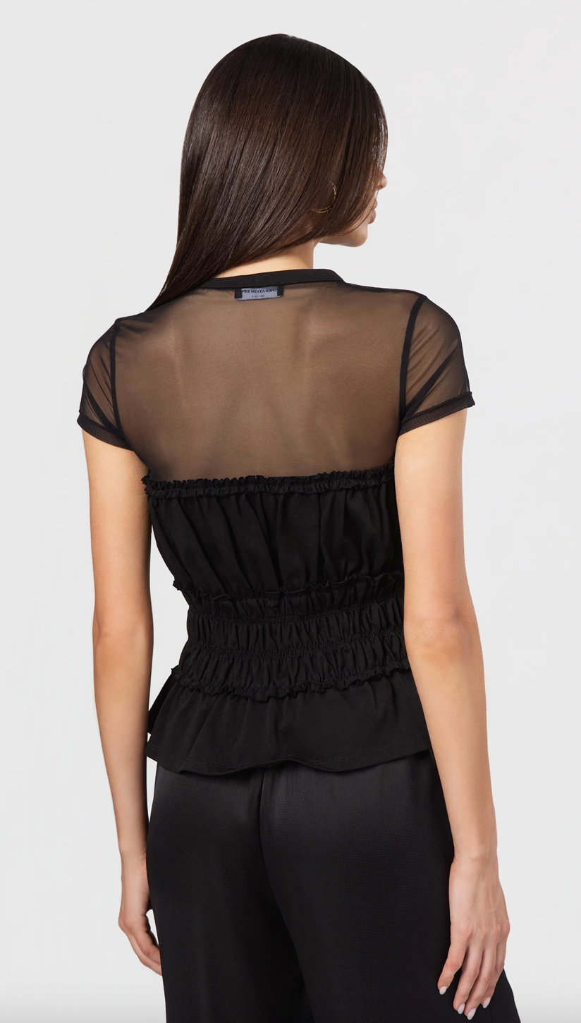 SIGRID MESH COMBO TOP
