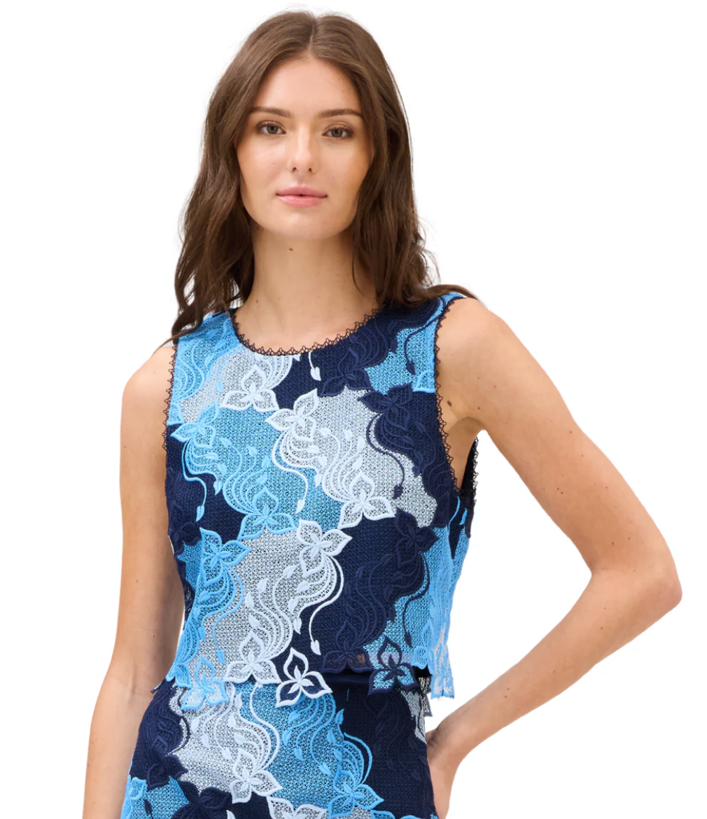 WAVY LACE TANK