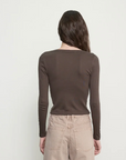 SUPIMA COTTON V-NECK CARDIGAN