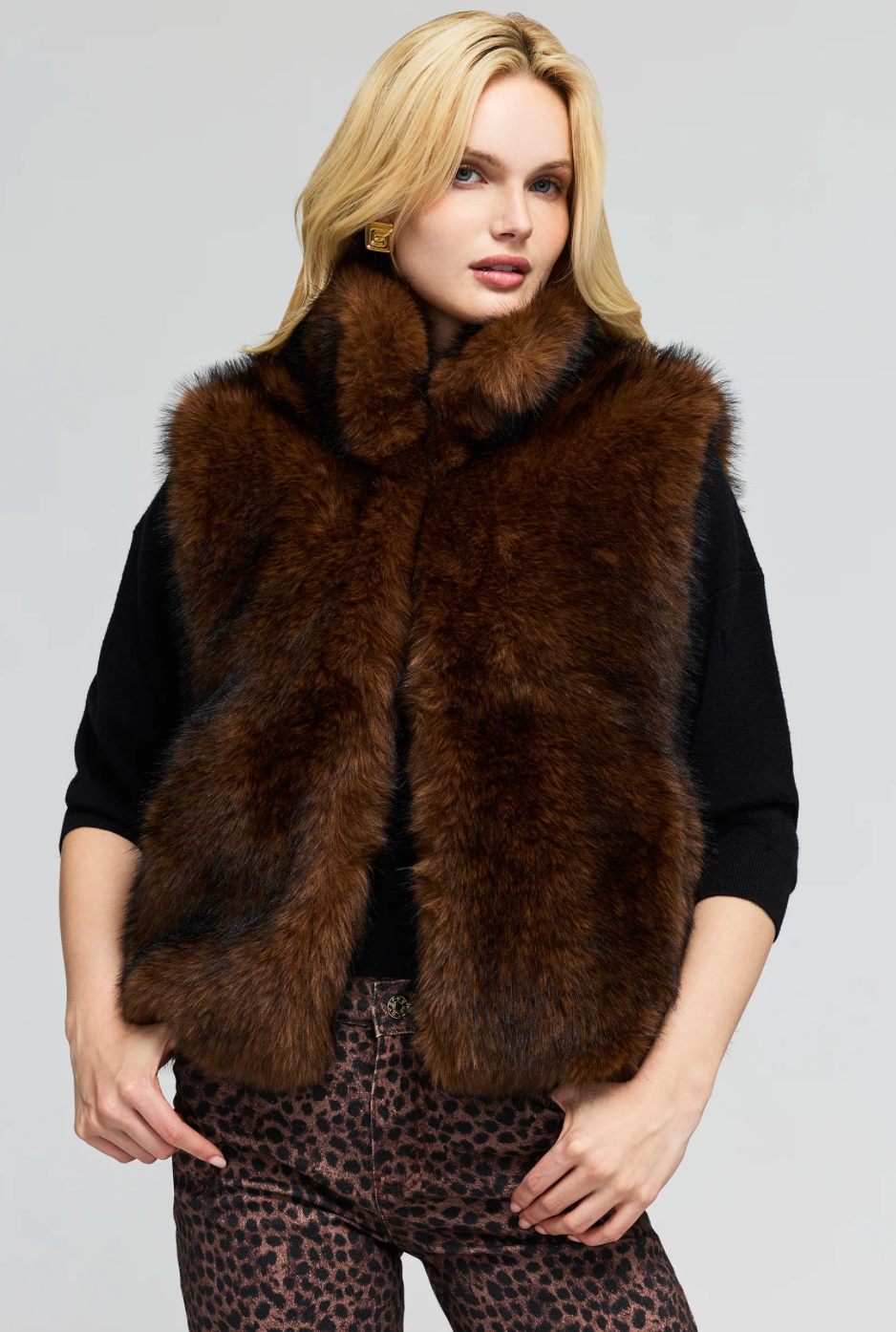 LIONA FAUX FUR VEST