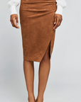 GINA VEGAN SUEDE SKIRT