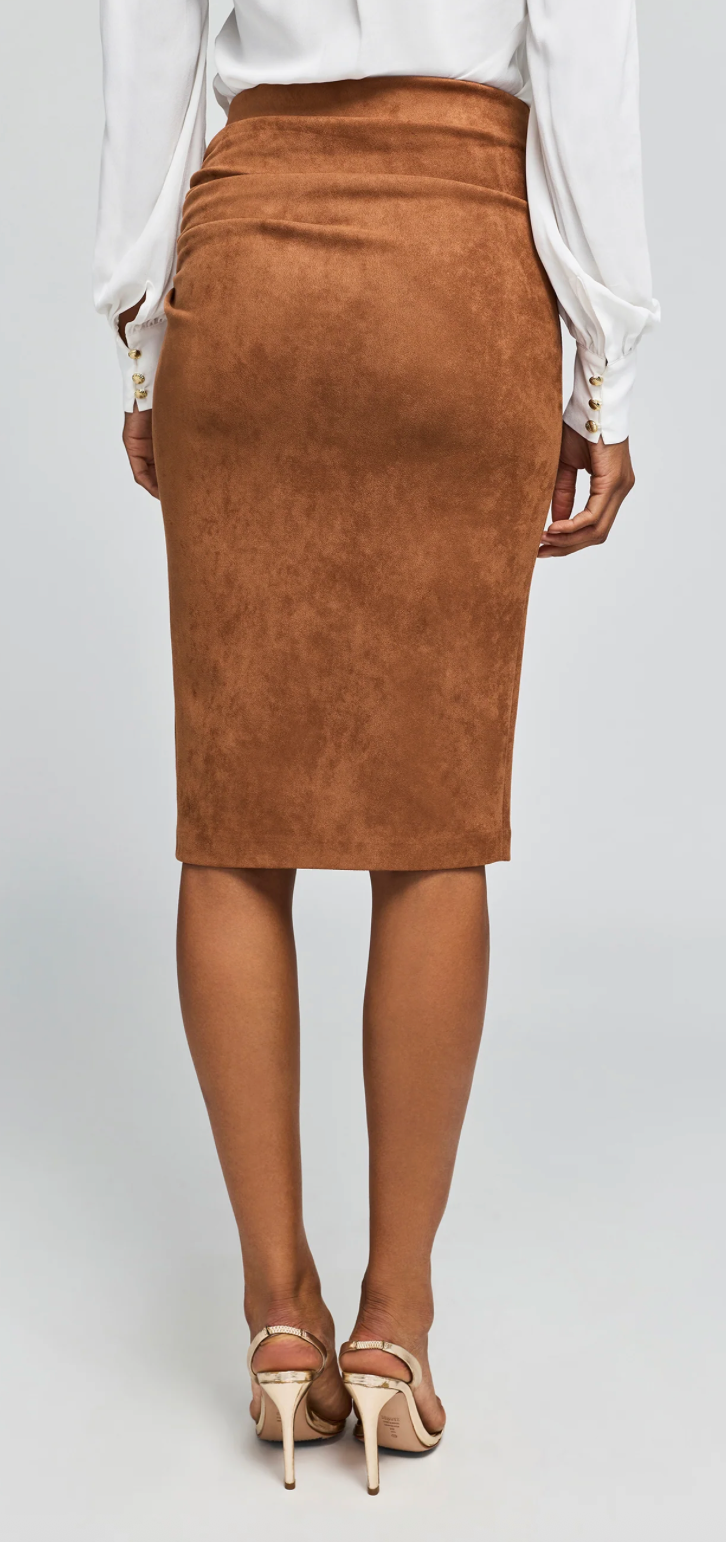 GINA VEGAN SUEDE SKIRT