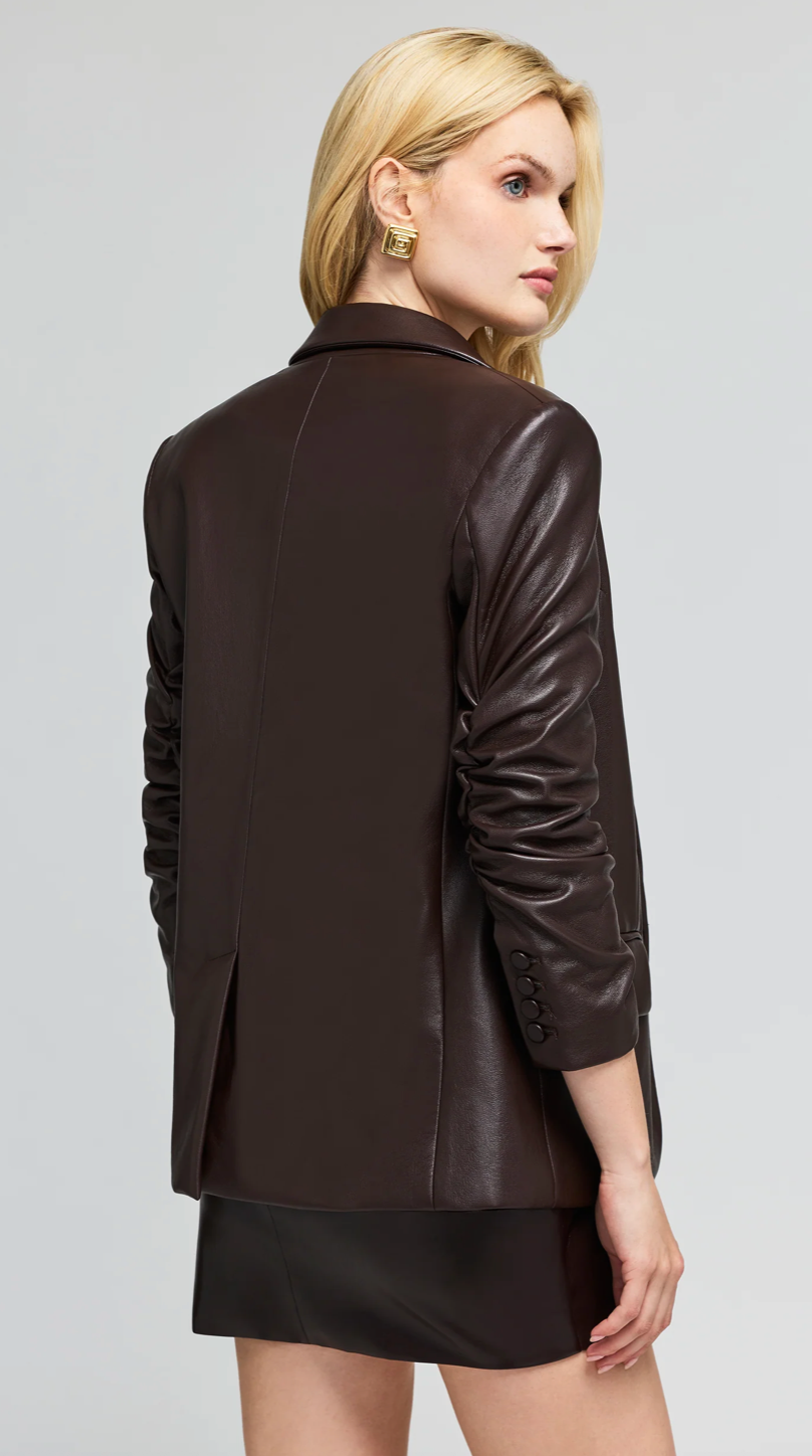MEADOW VEGAN LEATHER BLAZER