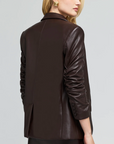 MEADOW VEGAN LEATHER BLAZER
